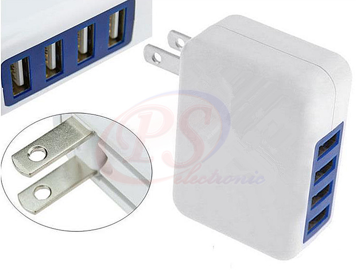 ADAPTER USB CHARGER 4PORT 3.1A
