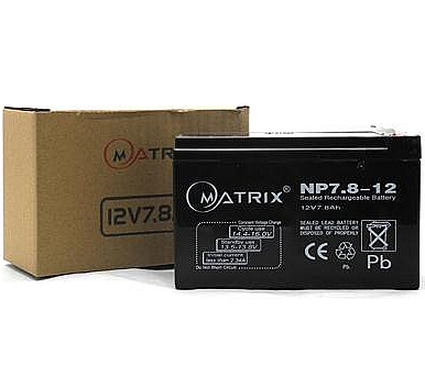 แบตเตอรี่ UPS 7.8Ah 12V Matrix