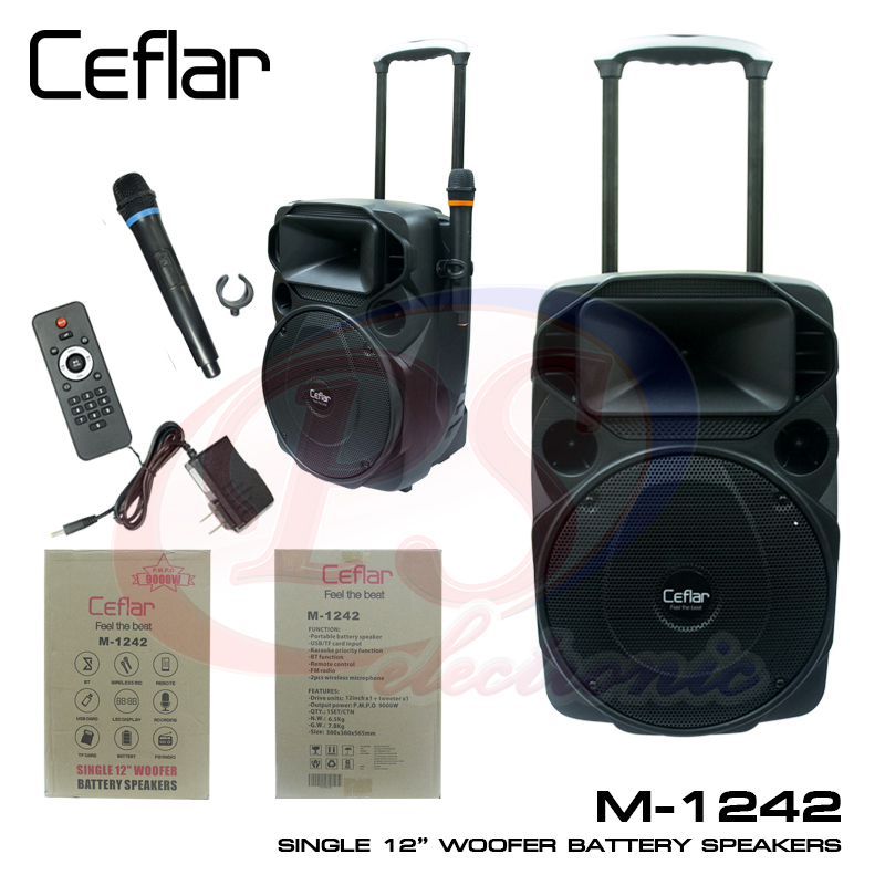 ลำโพงบลูทูธ12นิ้ว Ceflar 1242