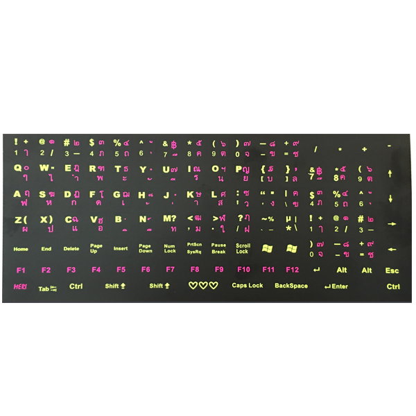 STICKER KEYBOARD BLACK